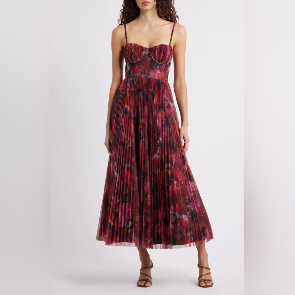 Anthropologie Hutch Pleated Cocktail Dress